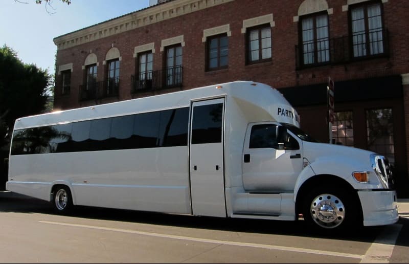 Pittsburgh 30 Passenger Party Bus White